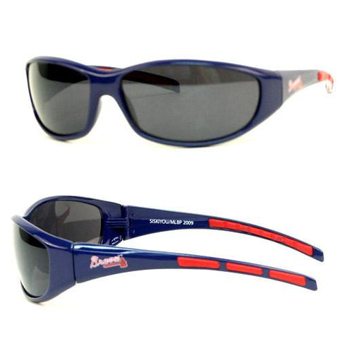 Atlanta Braves Wrap Sunglasses with Microfiber Bag (MLB) Baseball