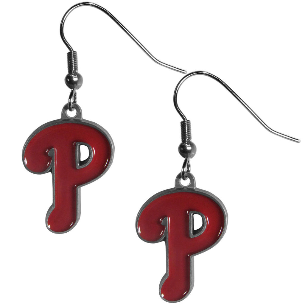 Philadelphia Phillies Dangle Earrings (Zinc) MLB Baseball