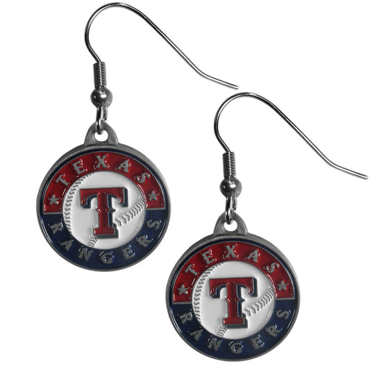 Texas Rangers Dangle Earrings (Zinc) MLB Baseball