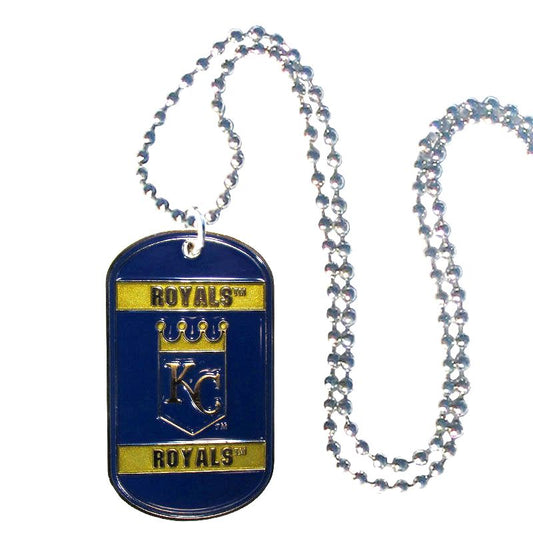 Kansas City Royals Metal Tag Necklace MLB Licensed Baseball