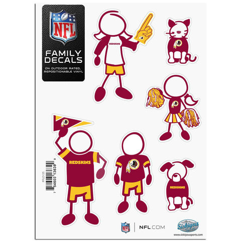 Washington Redskins Outdoor Rated Vinyl Family Decals NFL Football