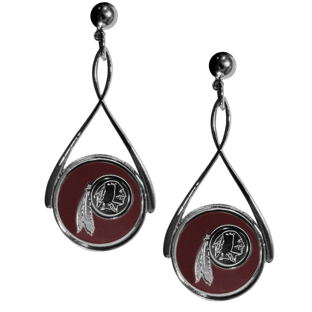 Washington Redskins Tear Drop Dangle Earrings - NFL Jewelry