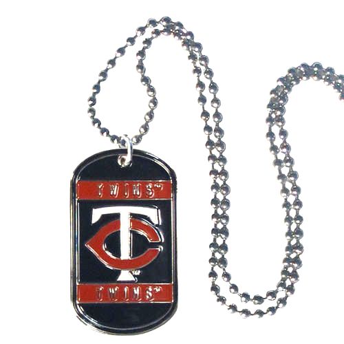 Minnesota Twins Metal Tag Necklace MLB Licensed Baseball
