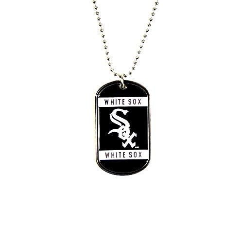 Chicago White Sox Metal Tag Necklace MLB Licensed Baseball Jewelry